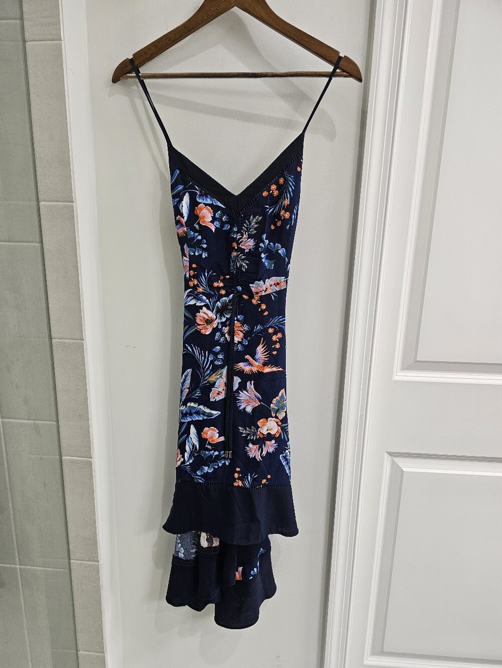 Adelyn Rae Navy Floral High-Low Sundress - Picture 5 of 10